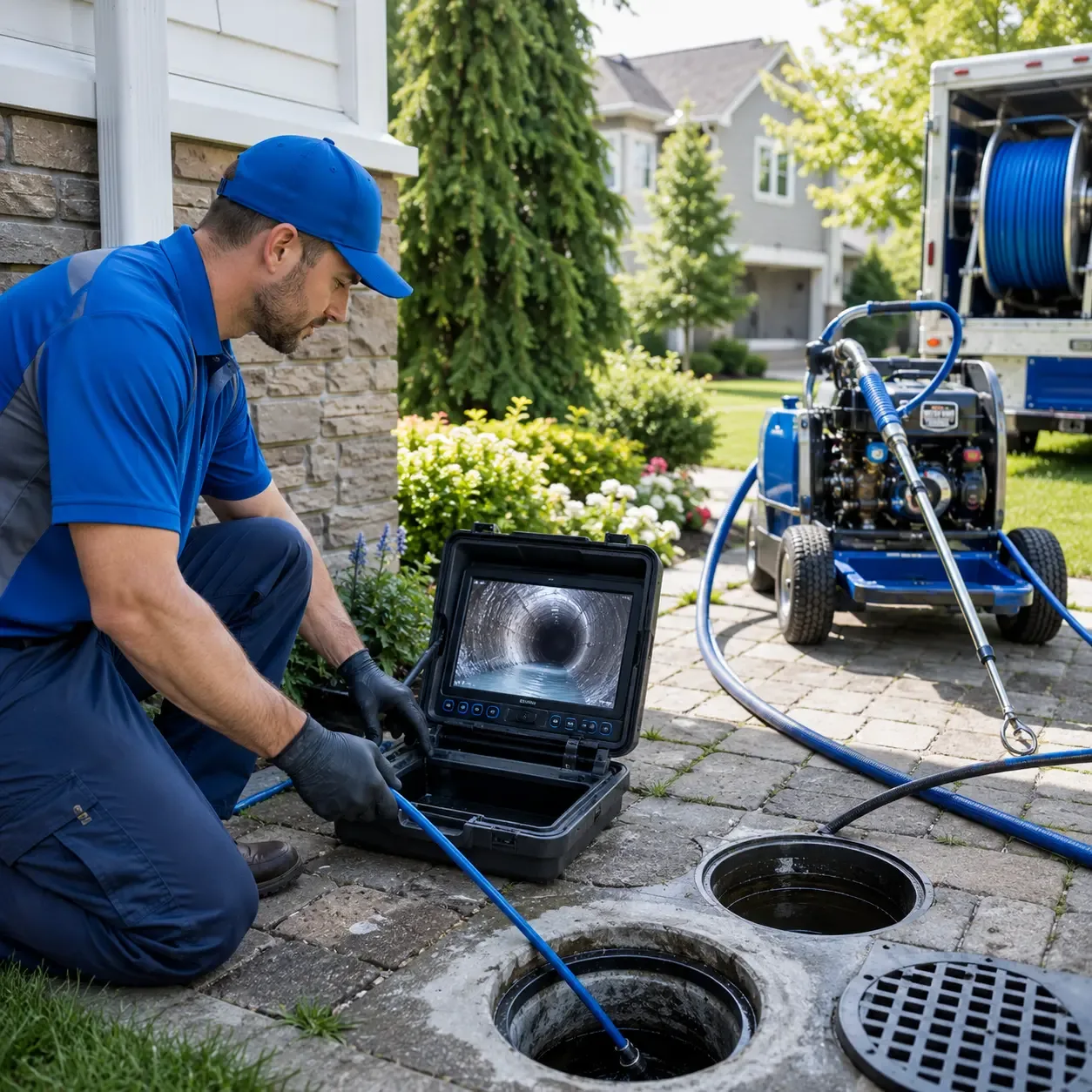 Outdoor drain cleaning professionals serving Van Meter, IA